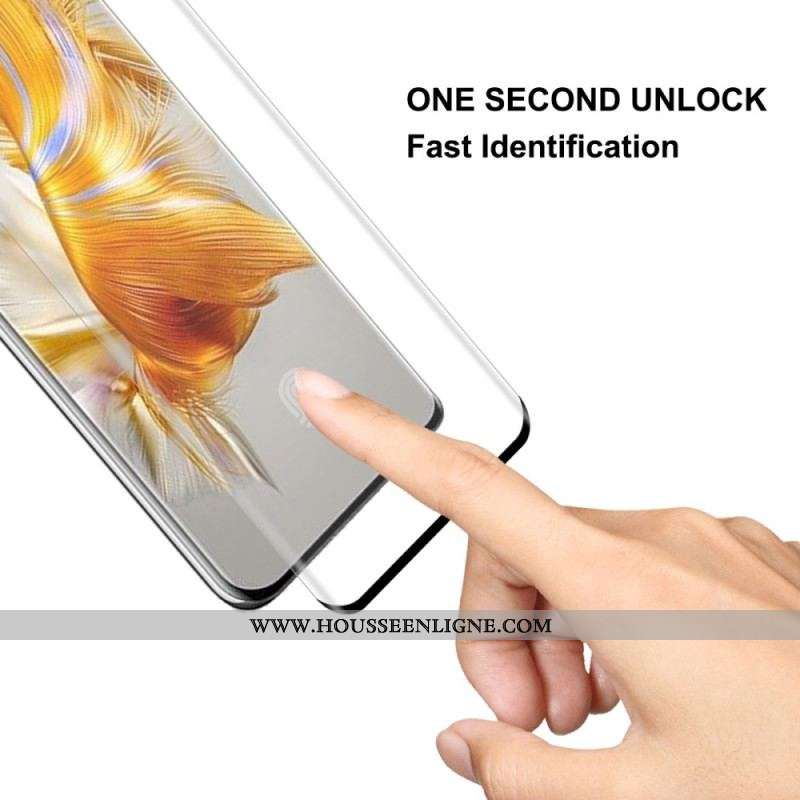 Protection Écran Verre Trempé Contours Noirs Huawei Mate 50 Pro