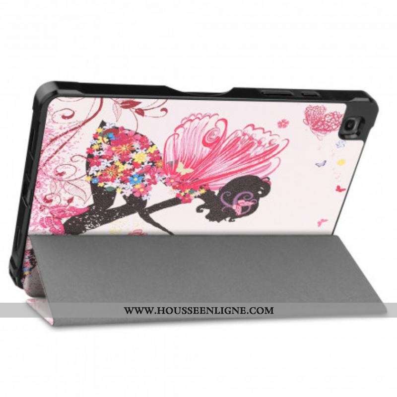 Smart Case Samsung Galaxy Tab A7 (2020) Renforcée Fée Florale