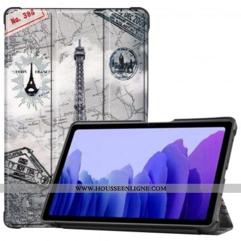 Smart Case Samsung Galaxy Tab A7 (2020) Renforcée Tour Eiffel