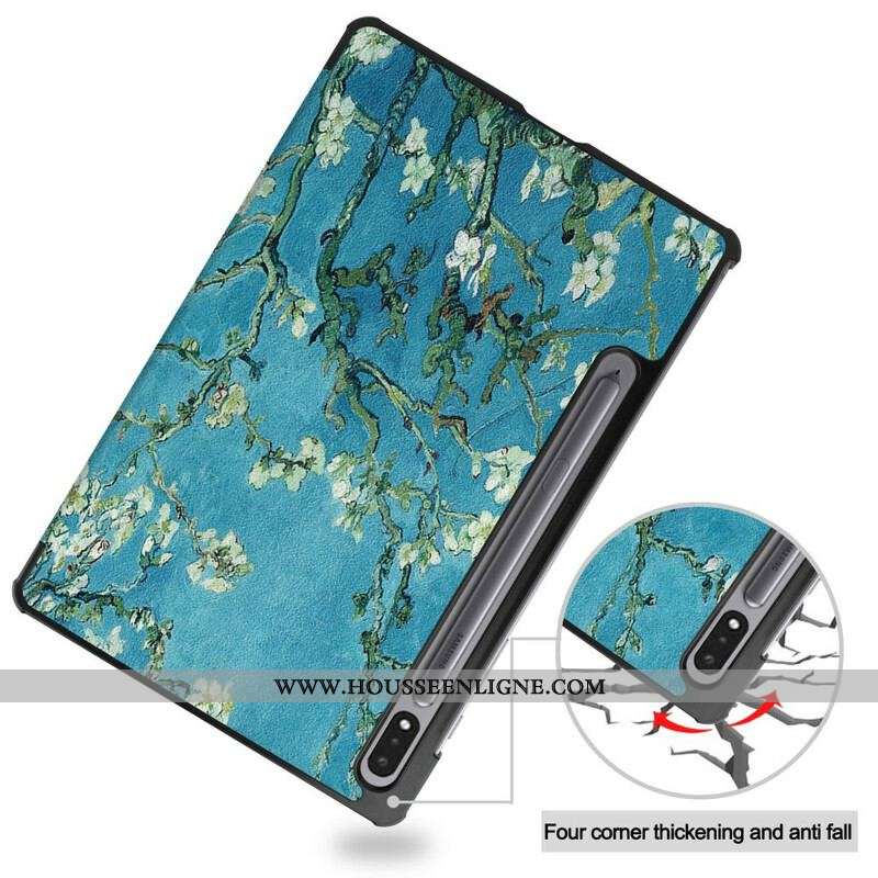 Smart Case Samsung Galaxy Tab S8 / Tab S7 Porte-Stylet Branches