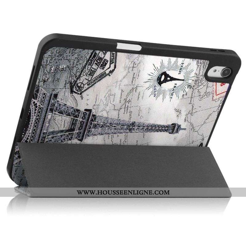 Smart Case iPad 10.9'' (2022) Porte-Stylet Tour Eiffel