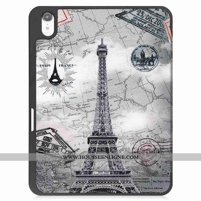 Smart Case iPad 10.9'' (2022) Porte-Stylet Tour Eiffel