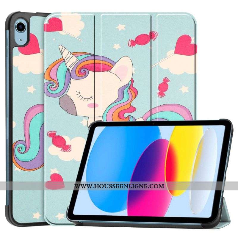 Smart Case iPad 10.9'' (2022) Renforcée Licorne