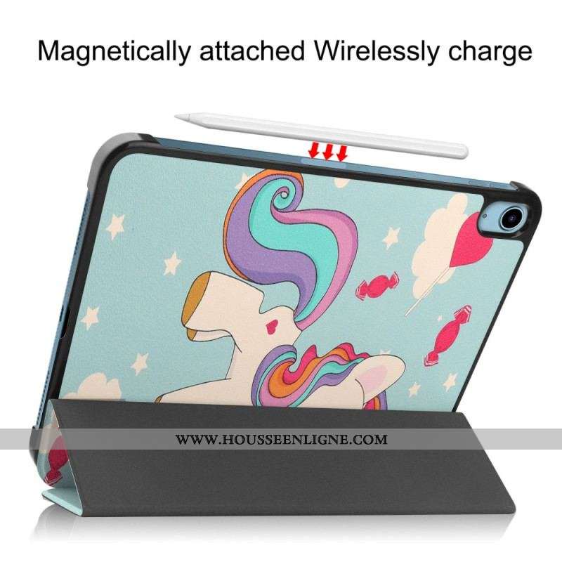 Smart Case iPad 10.9'' (2022) Renforcée Licorne