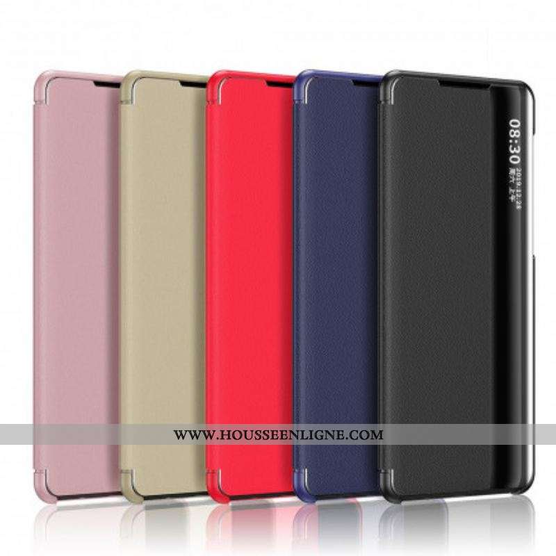 View Cover Xiaomi Redmi Note 10/10S/Poco M5s Simili Cuir Premium