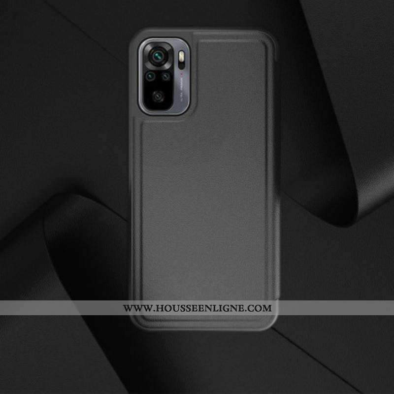 View Cover Xiaomi Redmi Note 10/10S/Poco M5s Simili Cuir Premium