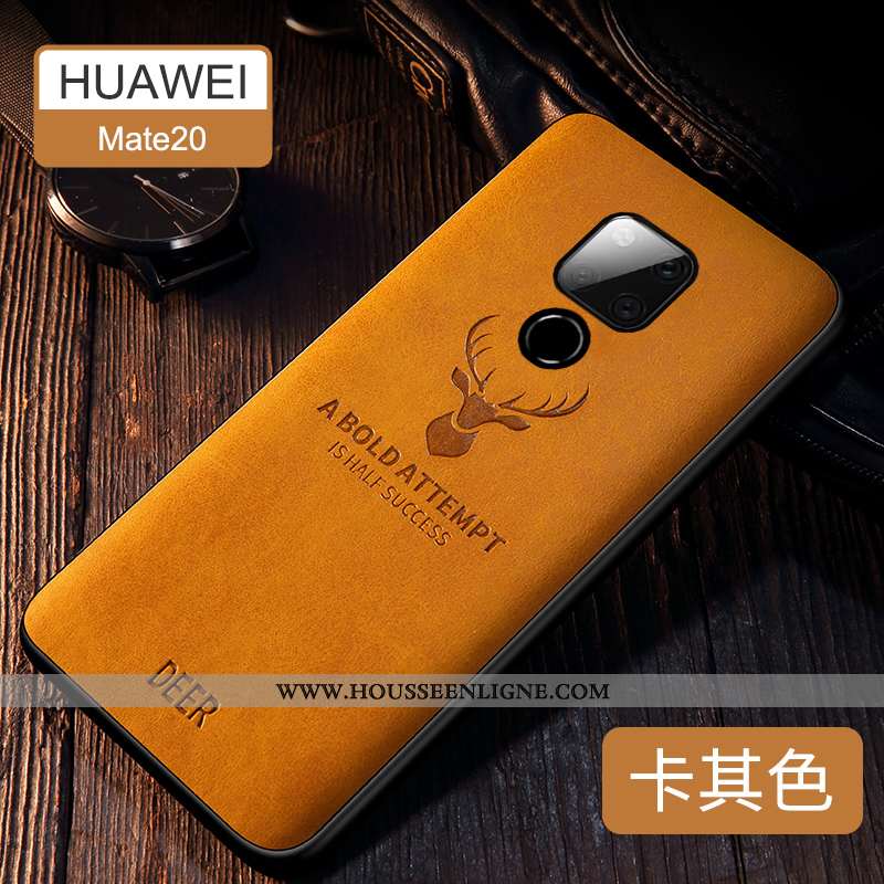 Coque Huawei Mate 20 X Ultra Tendance Noir Étui Téléphone Portable Incassable Légère