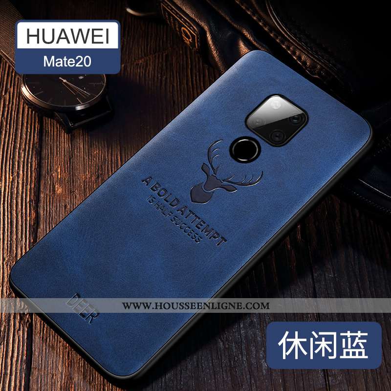 Coque Huawei Mate 20 X Ultra Tendance Noir Étui Téléphone Portable Incassable Légère