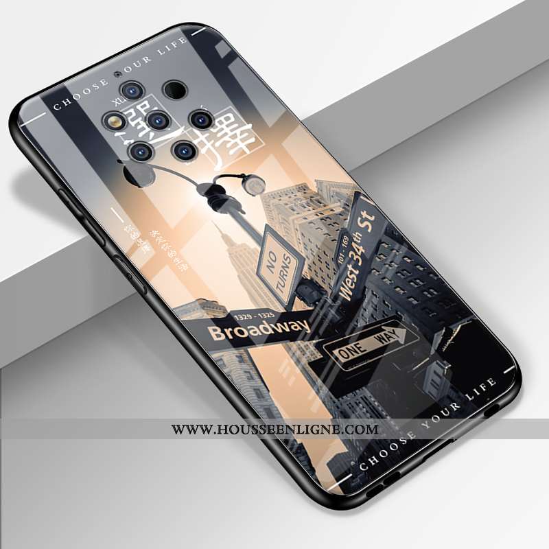 Coque Nokia 9 Pureview Fluide Doux Silicone Tendance Tout Compris Personnalisé Incassable Noir