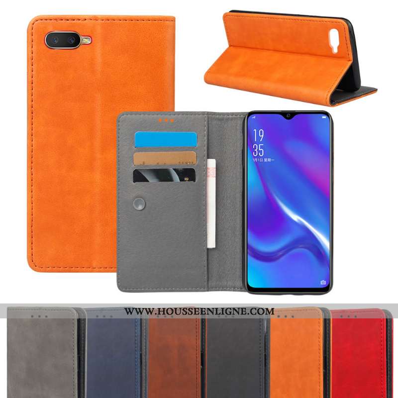 Coque Oppo Rx17 Neo Protection Modèle Fleurie Gris Téléphone Portable Carte Support