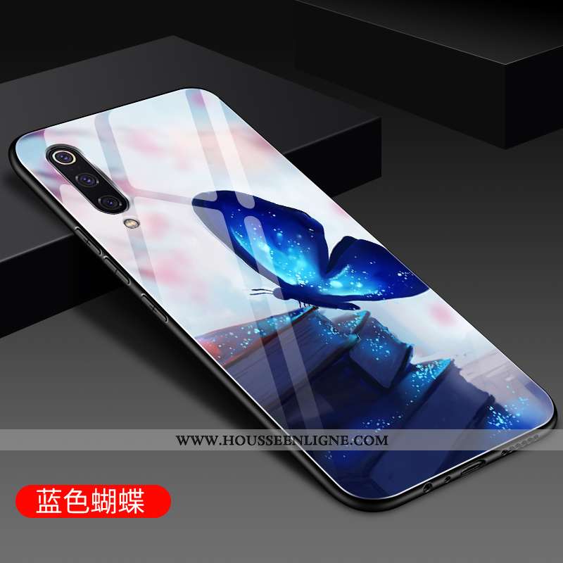 Coque Xiaomi Mi 9 Se Ultra Légère Fluide Doux Téléphone Portable Verre Nouveau Protection Violet