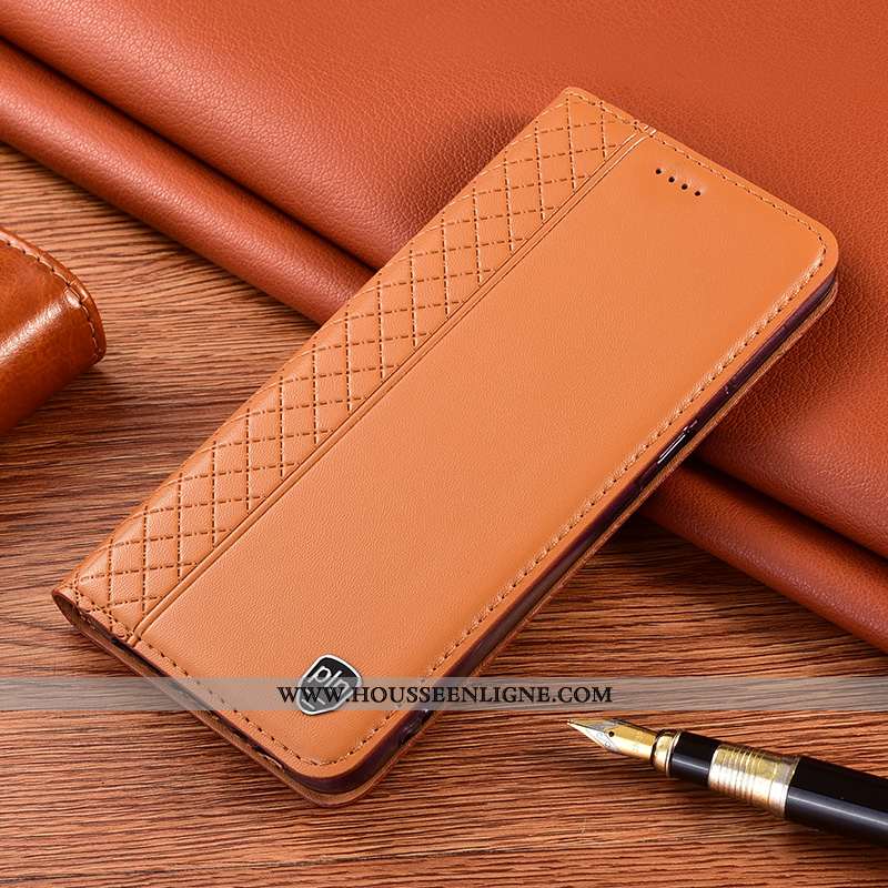 Coque Xiaomi Redmi 9a Cuir Véritable Protection Incassable Rouge Téléphone Portable Petit