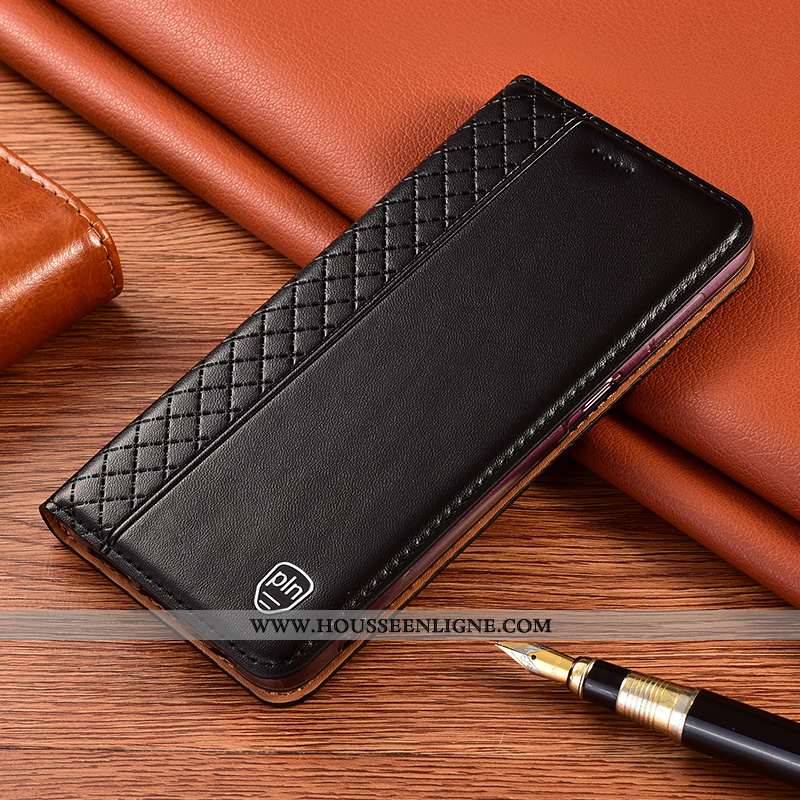 Coque Xiaomi Redmi 9a Cuir Véritable Protection Incassable Rouge Téléphone Portable Petit