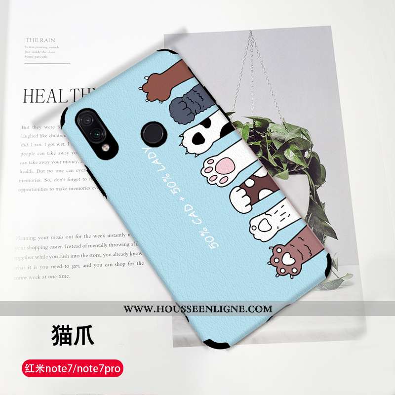 Coque Xiaomi Redmi Note 7 Cuir Modèle Fleurie Ballon Dessin Animé Soie Mulberry Rouge Téléphone Port