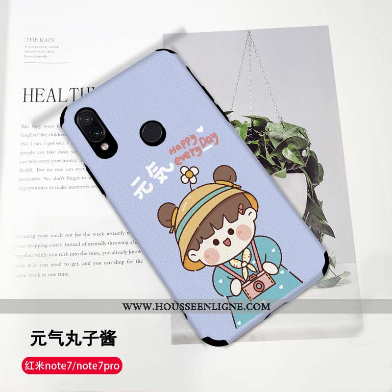 Coque Xiaomi Redmi Note 7 Cuir Modèle Fleurie Ballon Dessin Animé Soie Mulberry Rouge Téléphone Port