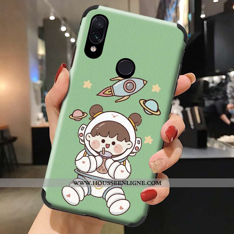 Coque Xiaomi Redmi Note 7 Cuir Modèle Fleurie Ballon Dessin Animé Soie Mulberry Rouge Téléphone Port