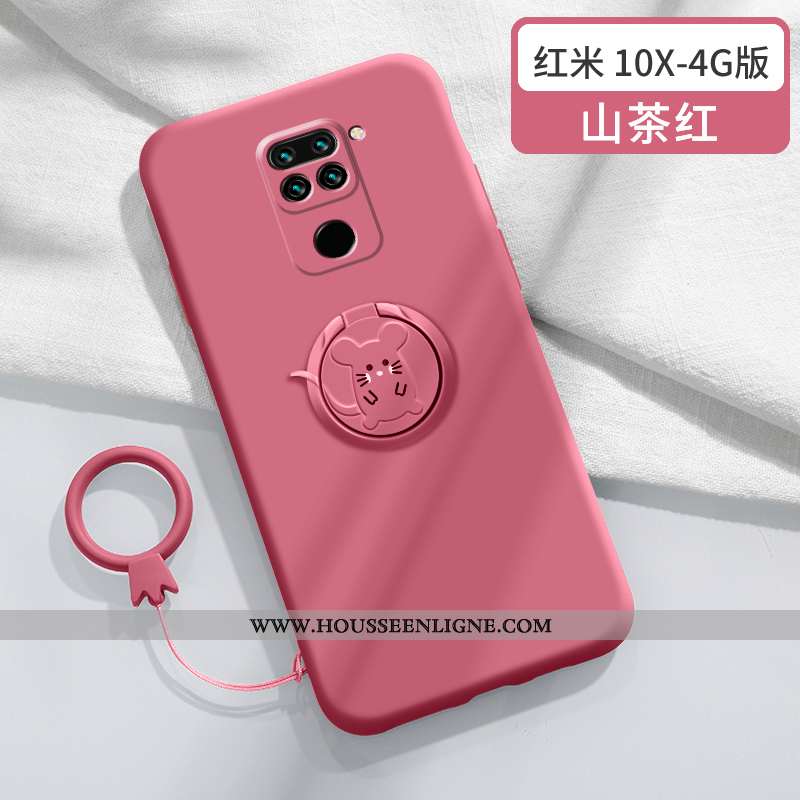 Coque Xiaomi Redmi Note 9 Fluide Doux Silicone Personnalité Nouveau Légère Créatif Protection Bleu