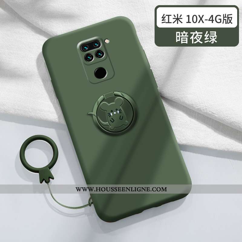 Coque Xiaomi Redmi Note 9 Fluide Doux Silicone Personnalité Nouveau Légère Créatif Protection Bleu