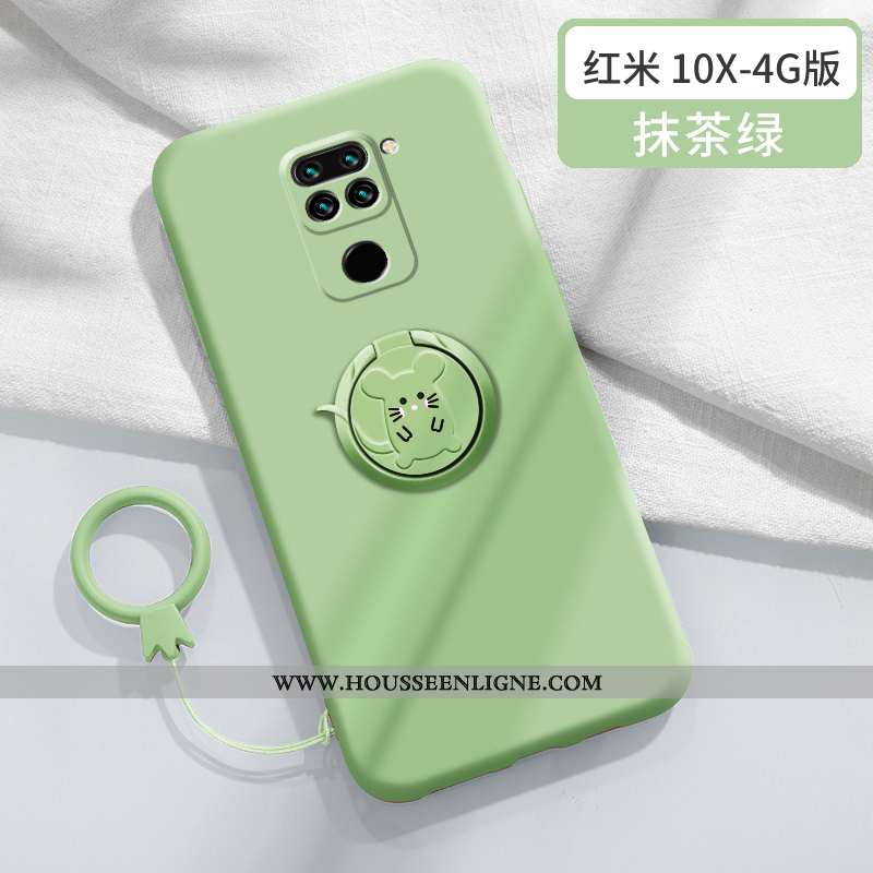 Coque Xiaomi Redmi Note 9 Fluide Doux Silicone Personnalité Nouveau Légère Créatif Protection Bleu