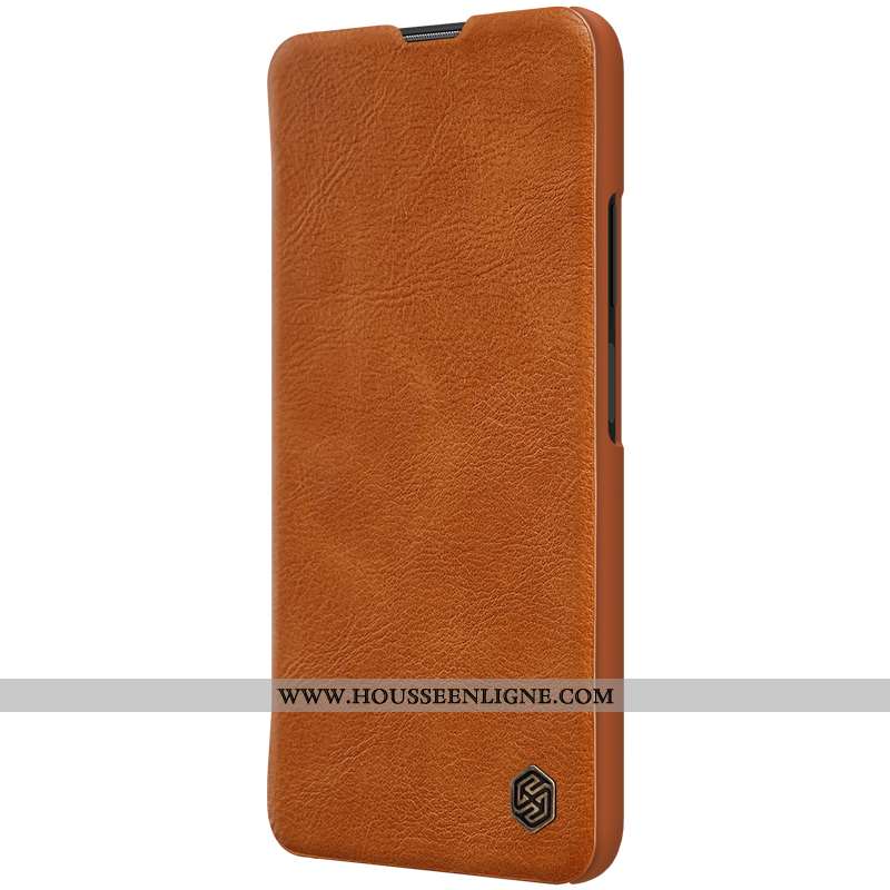 Housse Honor 20 Cuir Protection Étui Or Marron Coque