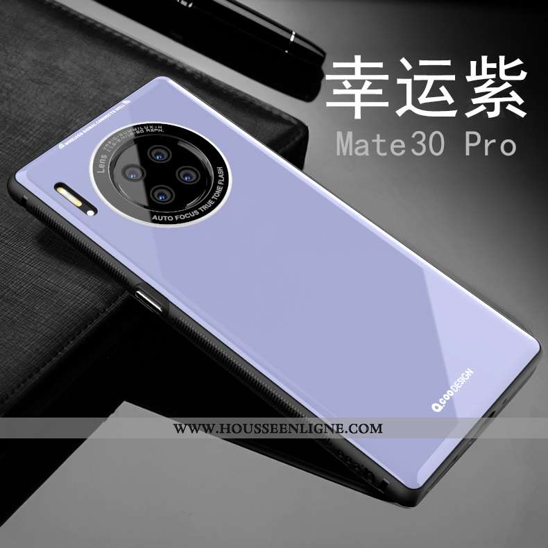 Housse Huawei Mate 30 Pro Ultra Tendance Légère Créatif Incassable Protection Fluide Doux Violet