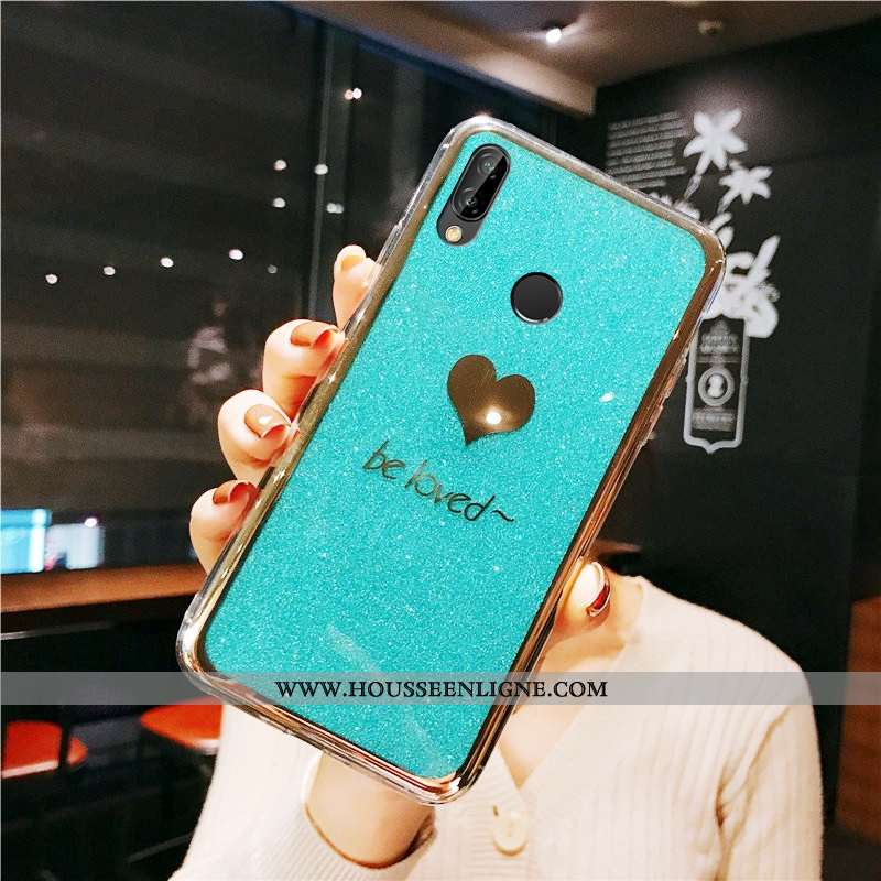 Housse Huawei P20 Lite Fluide Doux Tendance Jeunesse Étui Net Rouge Incassable Coque Verte