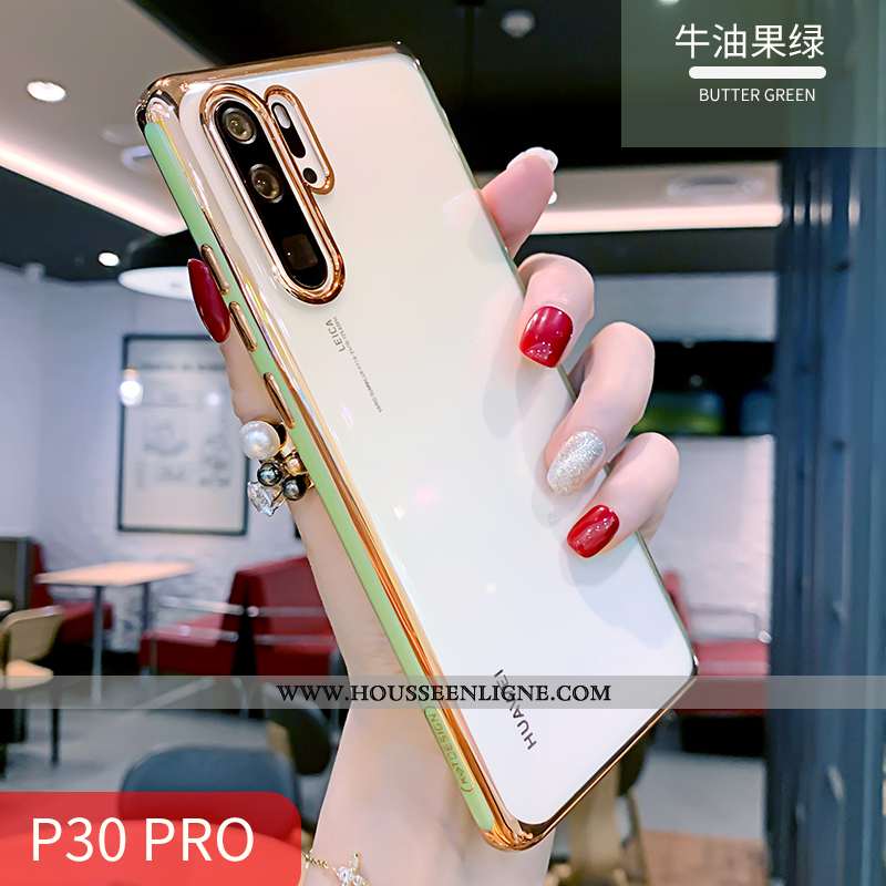 Housse Huawei P30 Pro Fluide Doux Silicone Tout Compris Téléphone Portable Incassable Légère Simple 