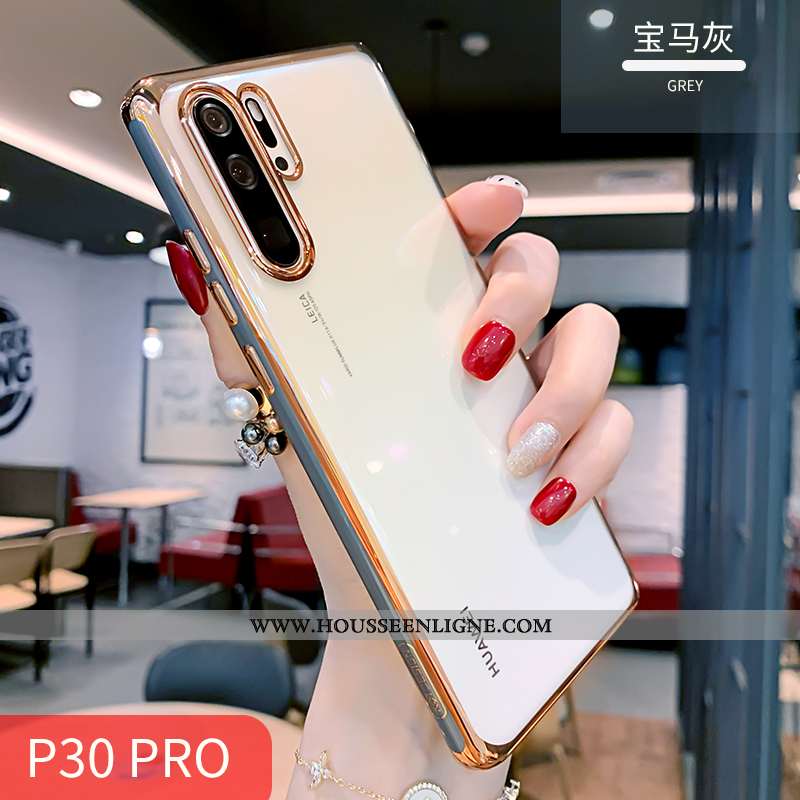 Housse Huawei P30 Pro Fluide Doux Silicone Tout Compris Téléphone Portable Incassable Légère Simple 