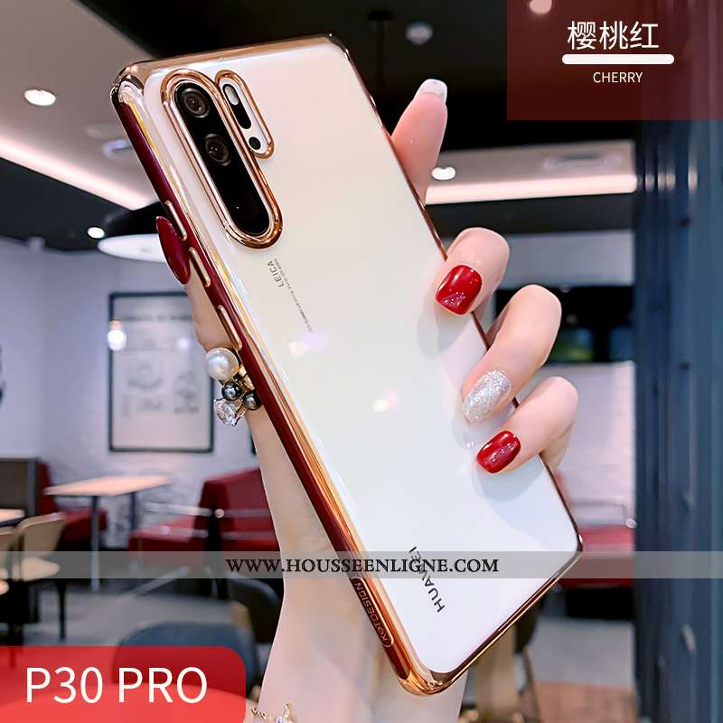 Housse Huawei P30 Pro Fluide Doux Silicone Tout Compris Téléphone Portable Incassable Légère Simple 