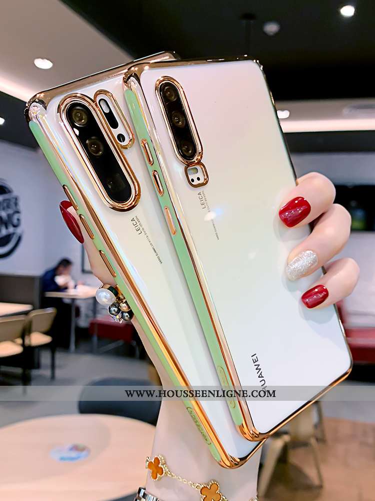 Housse Huawei P30 Pro Fluide Doux Silicone Tout Compris Téléphone Portable Incassable Légère Simple 