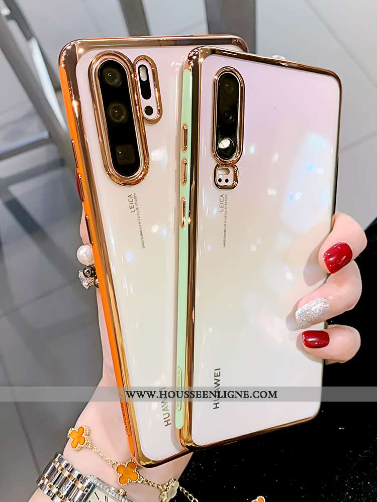 Housse Huawei P30 Pro Fluide Doux Silicone Tout Compris Téléphone Portable Incassable Légère Simple 