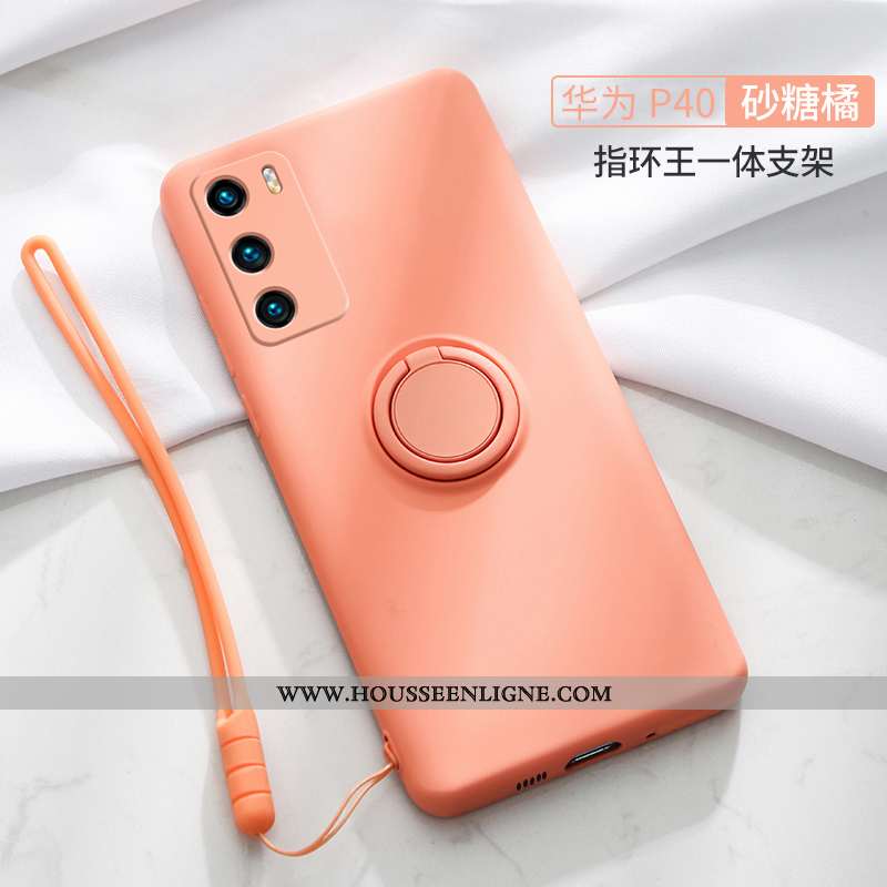 Housse Huawei P30 Silicone Mode Créatif Frais Net Rouge Support Vent Rose