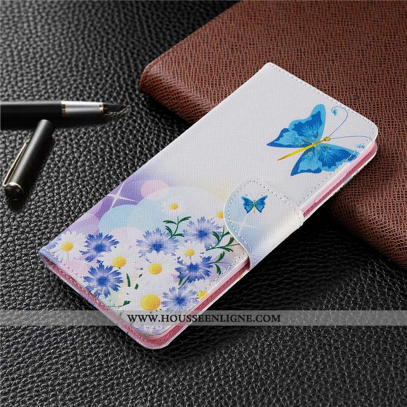 Housse Huawei P40 Lite Cuir Protection Téléphone Portable Coque Étui Rose