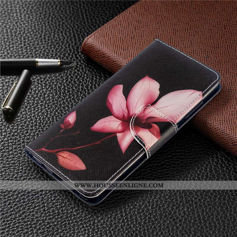 Housse Huawei P40 Lite Cuir Protection Téléphone Portable Coque Étui Rose