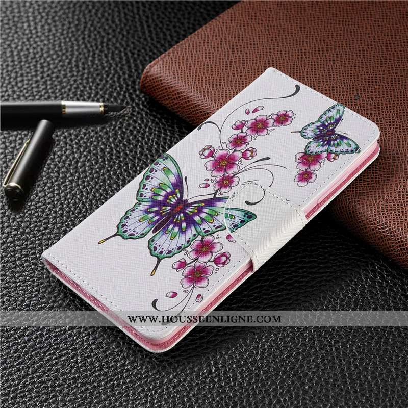 Housse Huawei P40 Lite Cuir Protection Téléphone Portable Coque Étui Rose