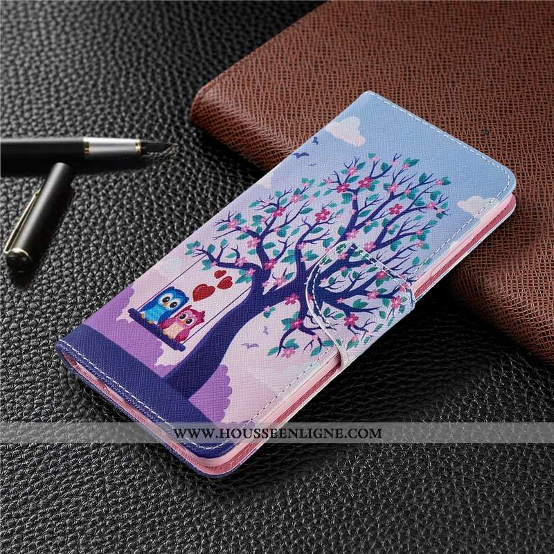 Housse Huawei P40 Lite Cuir Protection Téléphone Portable Coque Étui Rose