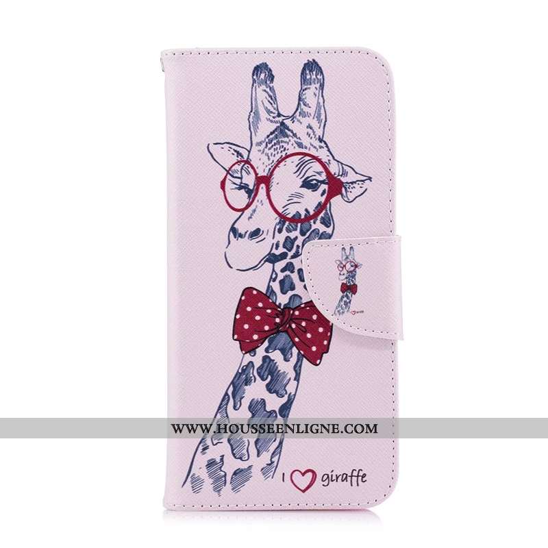 Housse Huawei P40 Lite Cuir Protection Téléphone Portable Coque Étui Rose