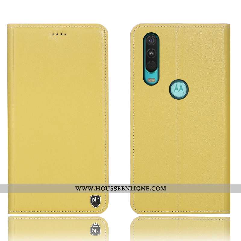 Housse Motorola One Action Cuir Véritable Protection Téléphone Portable 2020 Tout Compris Incassable