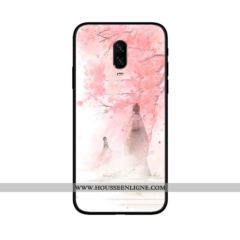 Housse Oneplus 6t Tendance Légère Étui Coque Modèle Fleurie Étoile Ultra Violet