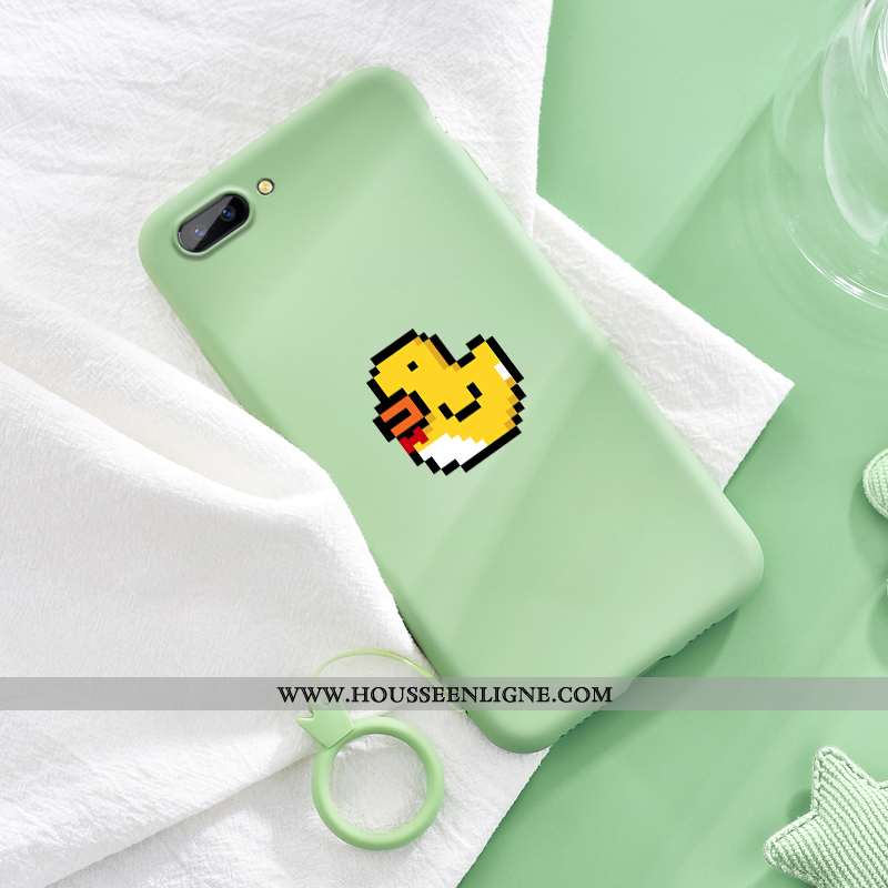 Housse Oppo A5 Ultra Légère Bleu Créatif Cœur Étui Jaune