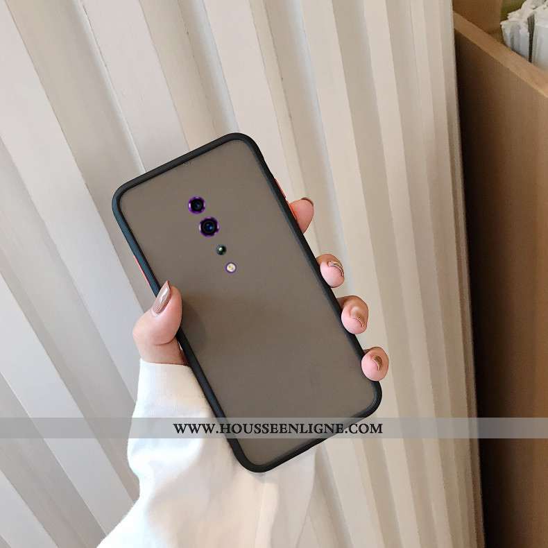 Housse Oppo Reno Z Fluide Doux Silicone Délavé En Daim Étui Incassable Tendance Protection Rouge