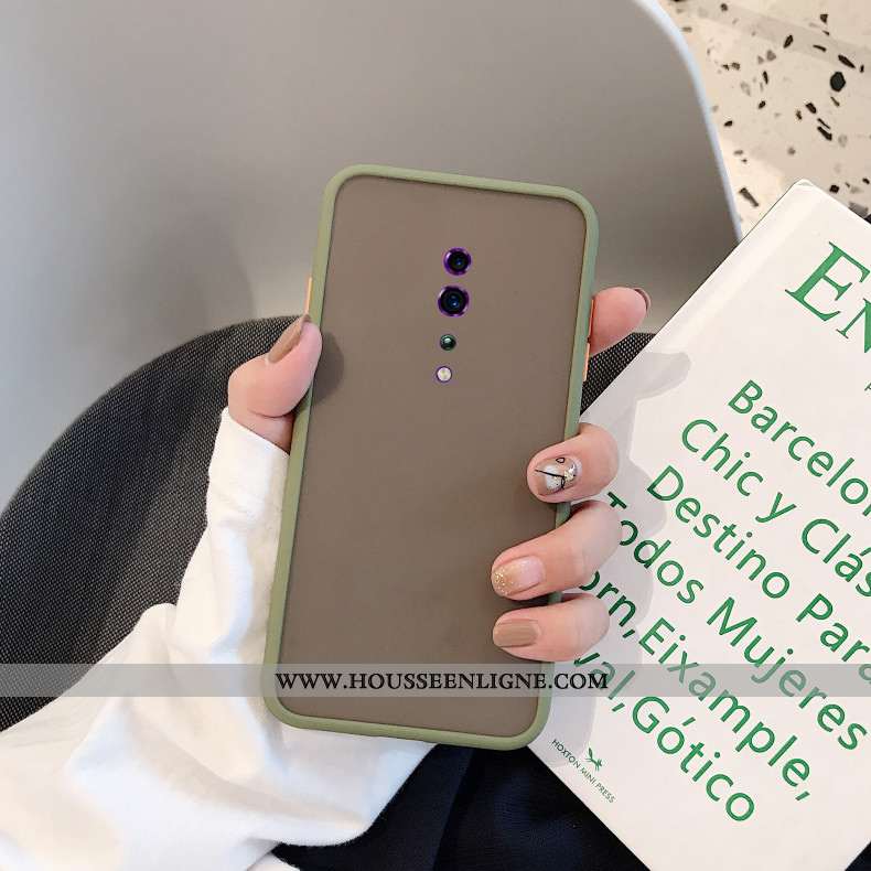 Housse Oppo Reno Z Fluide Doux Silicone Délavé En Daim Étui Incassable Tendance Protection Rouge