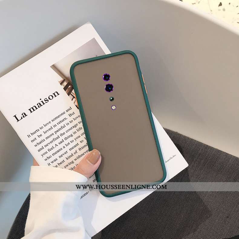 Housse Oppo Reno Z Fluide Doux Silicone Délavé En Daim Étui Incassable Tendance Protection Rouge