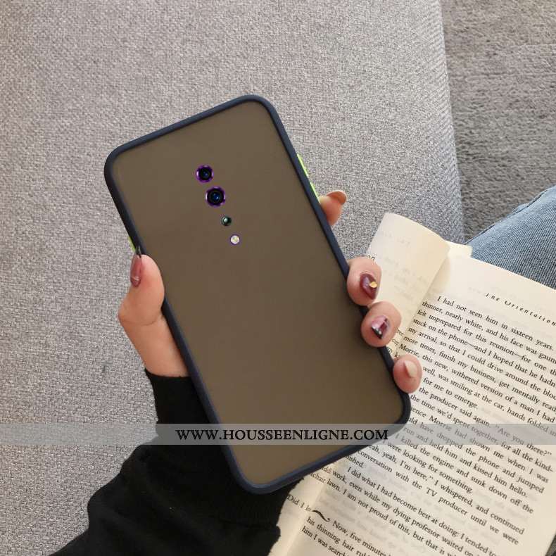 Housse Oppo Reno Z Fluide Doux Silicone Délavé En Daim Étui Incassable Tendance Protection Rouge