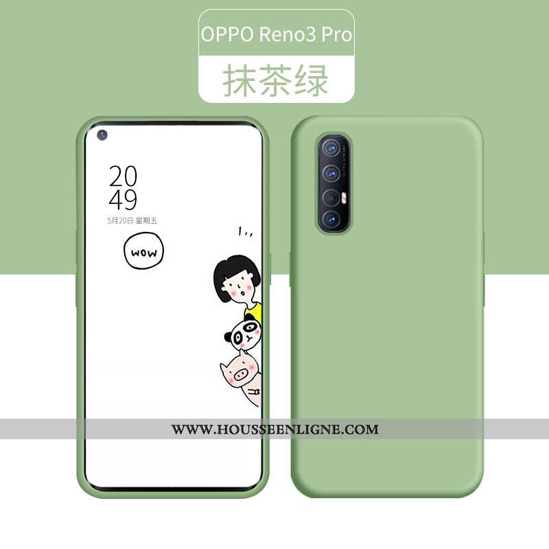 Étui Oppo Reno 3 Pro Ultra Légère Incassable Téléphone Portable Vert Nouveau Verte