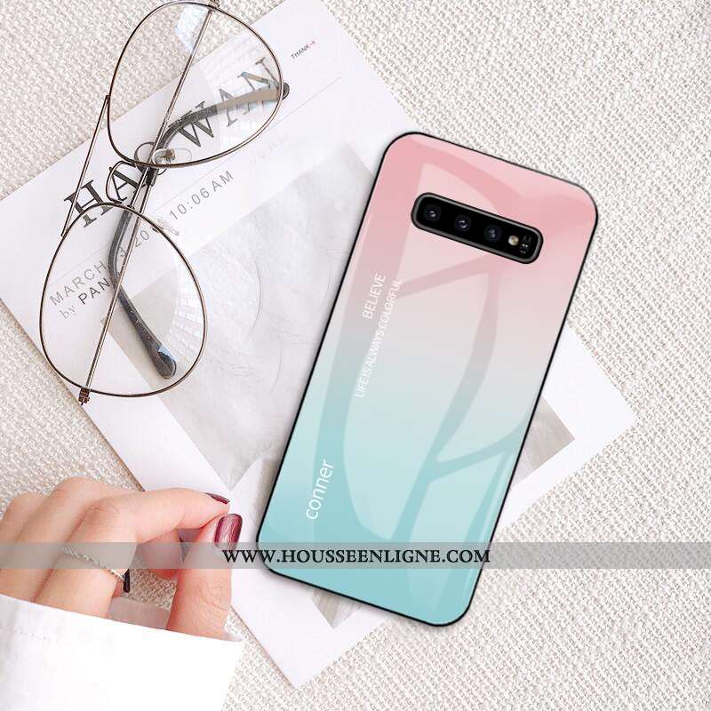 Étui Samsung Galaxy S10+ Mode Protection Coque Ultra Personnalité Rouge