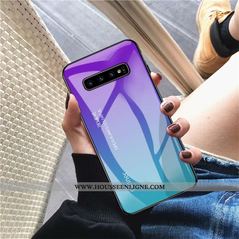 Étui Samsung Galaxy S10+ Mode Protection Coque Ultra Personnalité Rouge