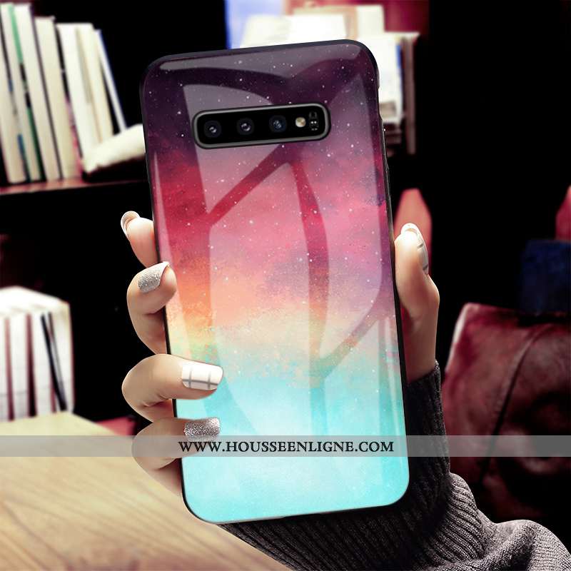 Étui Samsung Galaxy S10+ Mode Protection Coque Ultra Personnalité Rouge