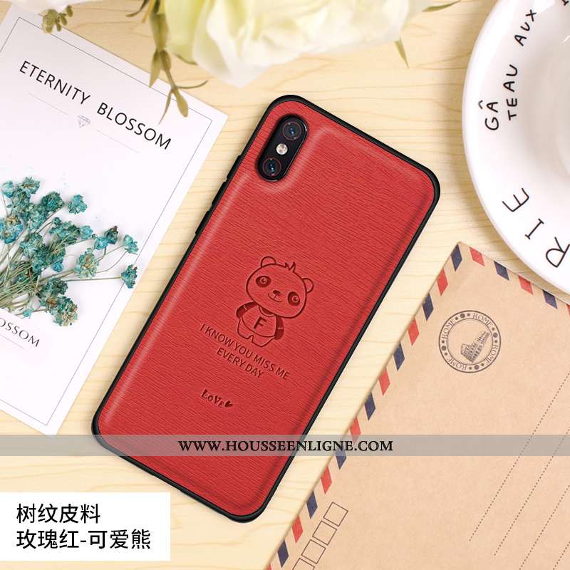 Étui Xiaomi Mi 8 Pro Tendance Cuir Coque Protection Tout Compris Nouveau Orange