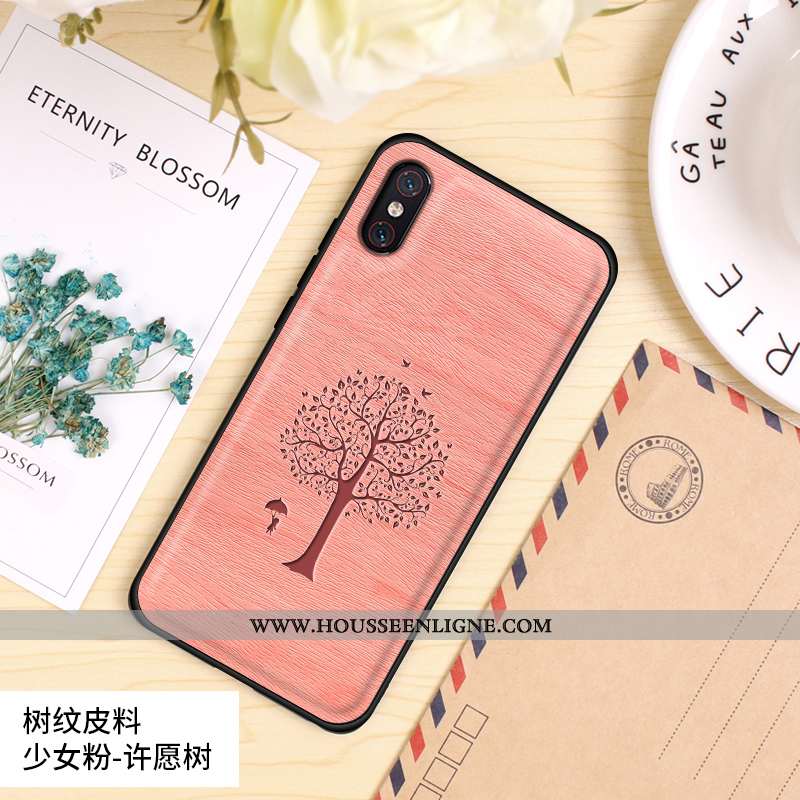 Étui Xiaomi Mi 8 Pro Tendance Cuir Coque Protection Tout Compris Nouveau Orange